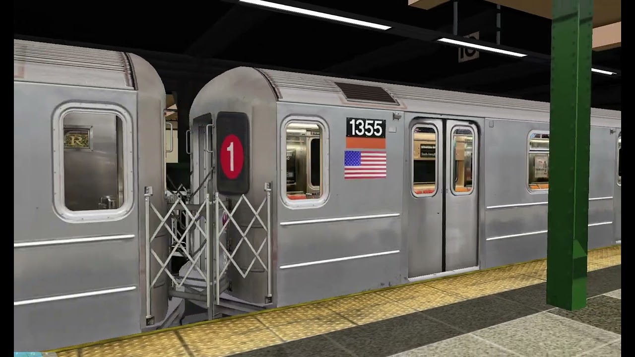 OpenBVE: R62 1 Train Departing At Rector Street