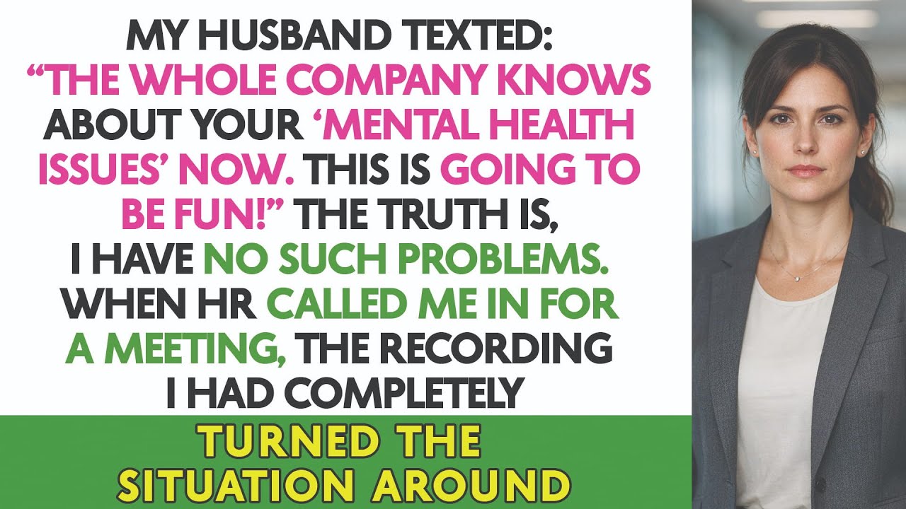 My Husband Texted: “The Whole Company Knows About Your ‘Mental Health Issues’ Now. This Is Going...