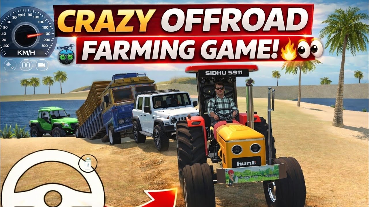 Drive Jcb Dumper new thar Rocks holland tractor and Jondher tractor Uploading mitti #tractor #gaming