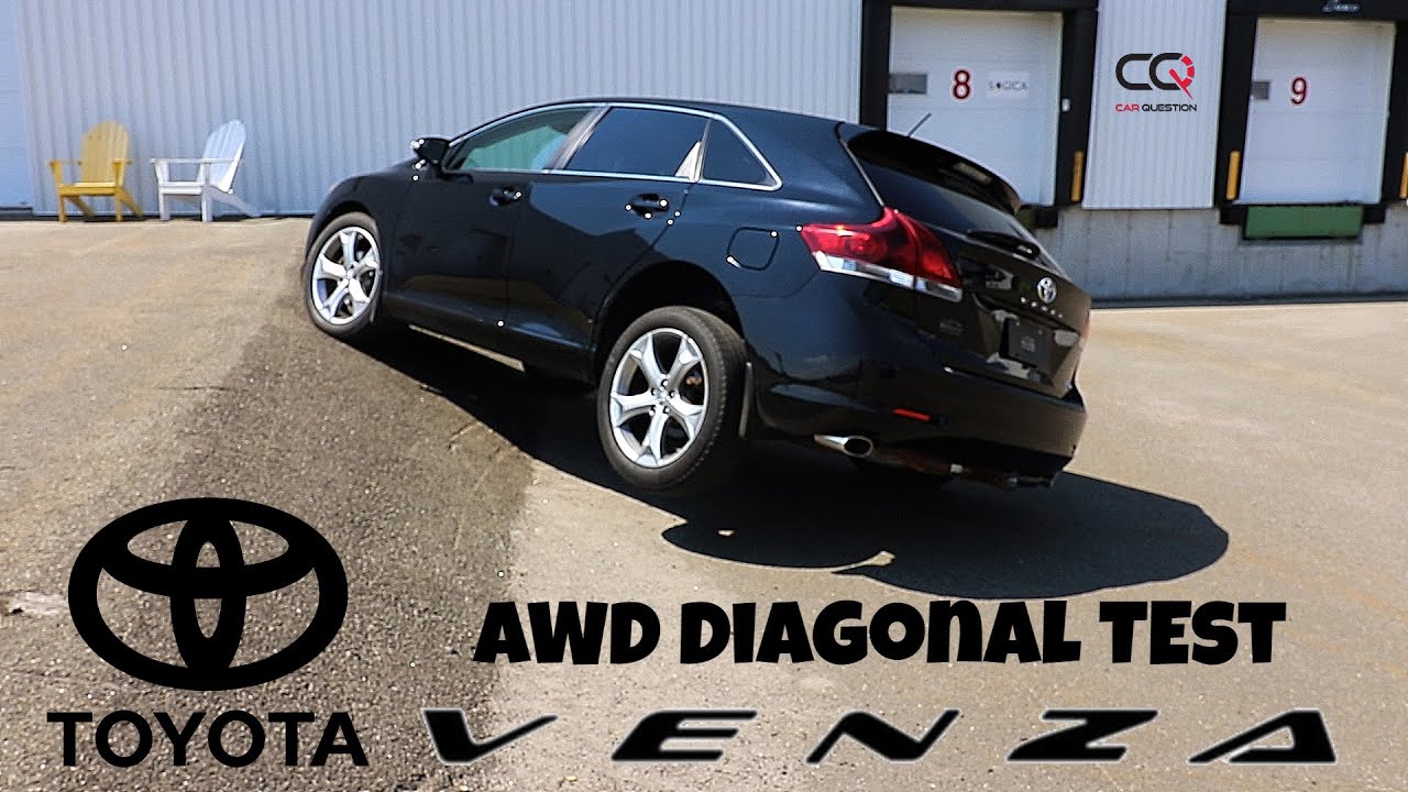 Toyota Venza AWD V6 | Диагональ AWD тест