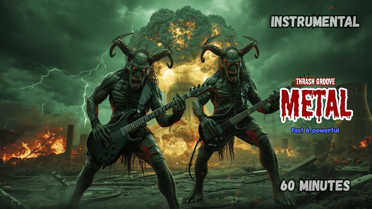1 HOUR OF THRASH GROOVE METAL – POWERFUL INSTRUMENTAL MUSIC FOR HEADBANGING AND GAMING