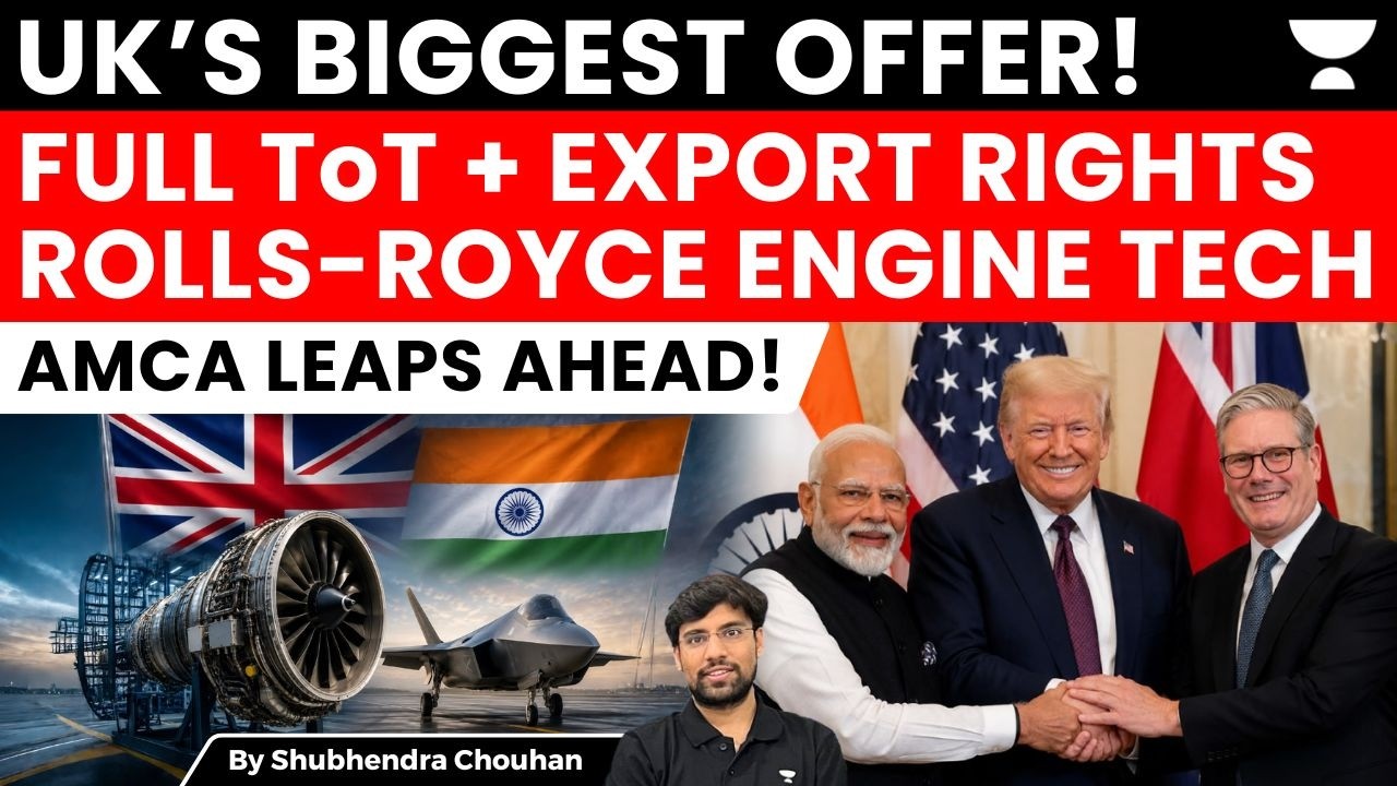 UK Offers Full ToT & Export Rights for Rolls-Royce Engine to Boost India&rsquo;s AMCA Fighter Jet