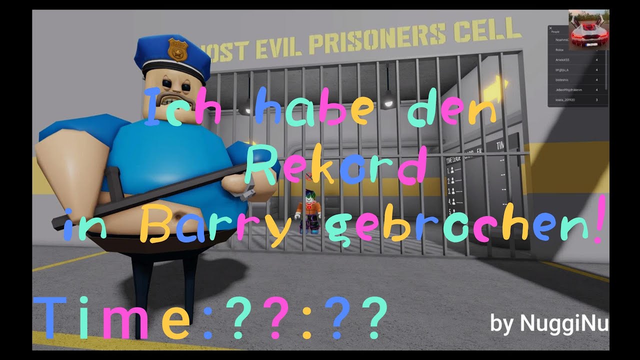 Ich habe den Barry record gebrochen!