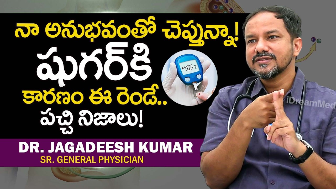 షుగర్ కి కారణం ఈ రెండే..పచ్చి నిజాలు తెలుసుకోండి | General Physician | Dr Jagadeesh Kumar V | iDream