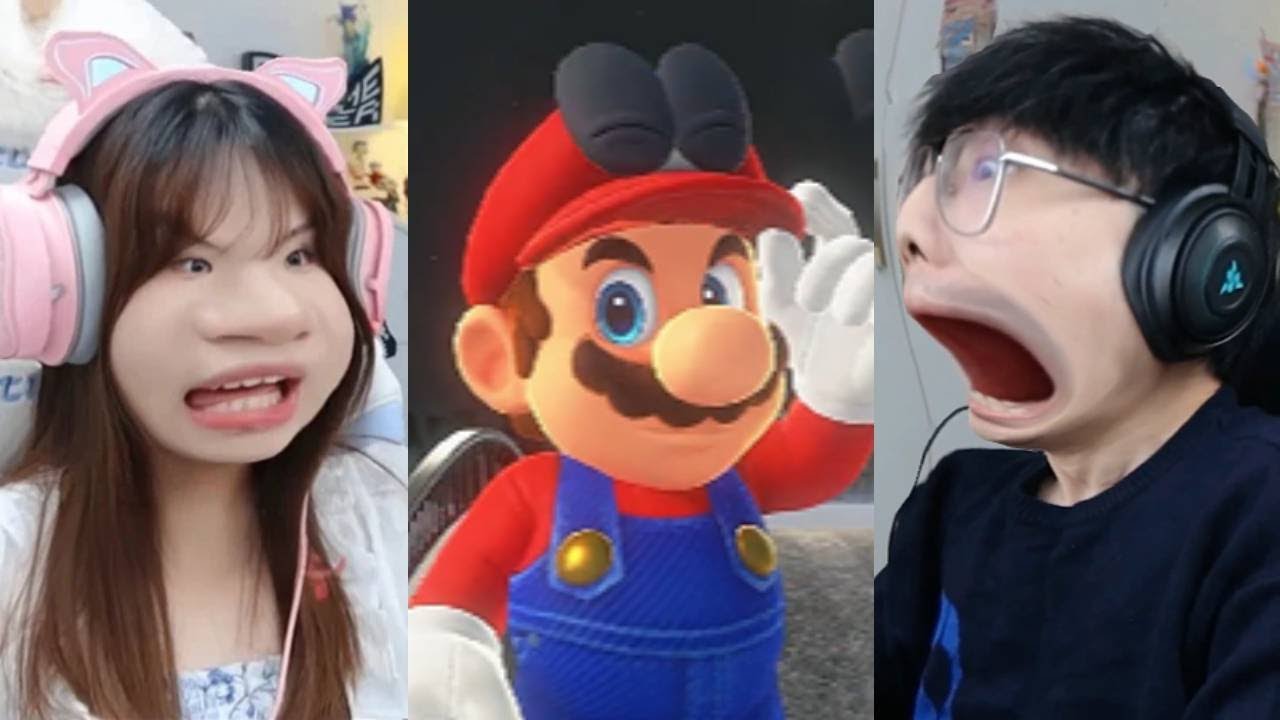 GAMER  Best Couple Gaming 周周与庄庄 #vocal  Mobile Games Computer Games#games #funny #游戏#马里奥