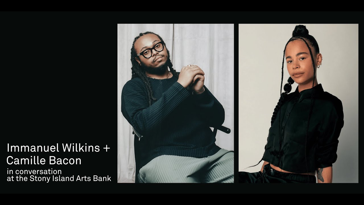 Immanuel Wilkins and Camille Bacon in conversation at the Stony Island Arts Bank