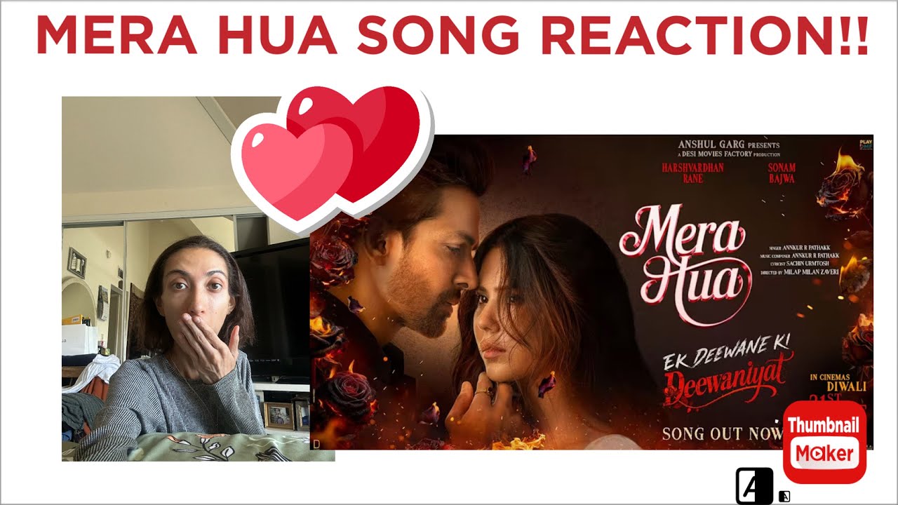 AMERICAN REACTION TO MERA HUA SONG! EK DEEWANE KI DEEWANIYAT | HARSHVARDHAN RANE | SONAM BAJWA