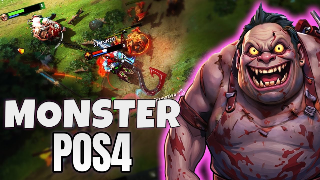 POS4 Pudge имеет более высокий уровень, чем вражеский Mid Ember Spirit #1193