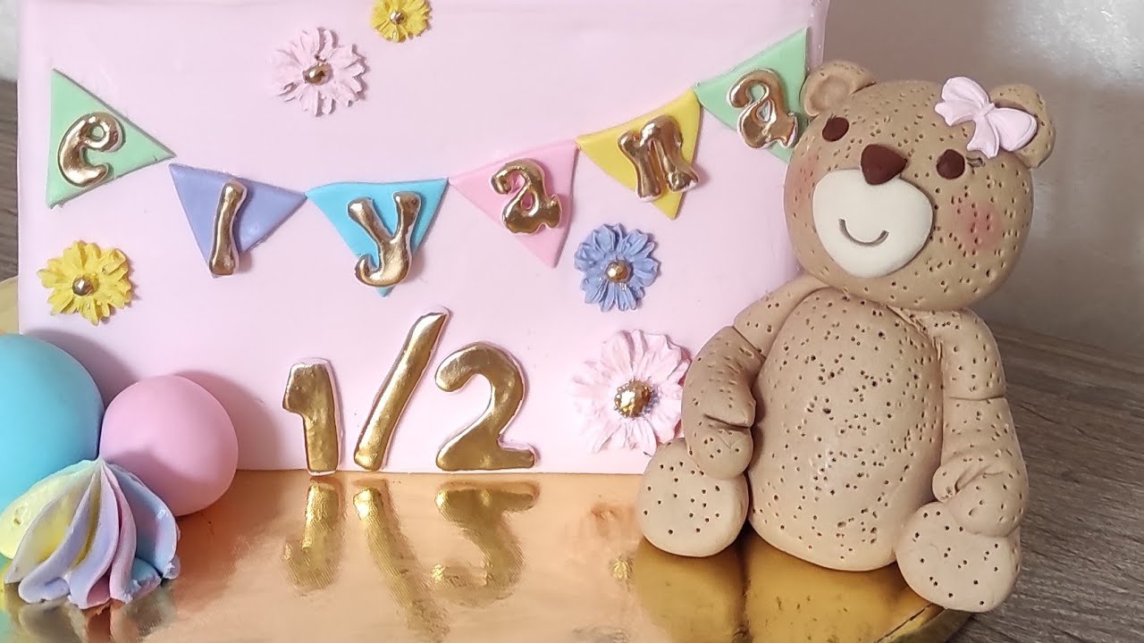 للمبتدئات طريقة  عمل الدب 🐻 بعجينة السكر بطريقة سهلة ومبسطة✅