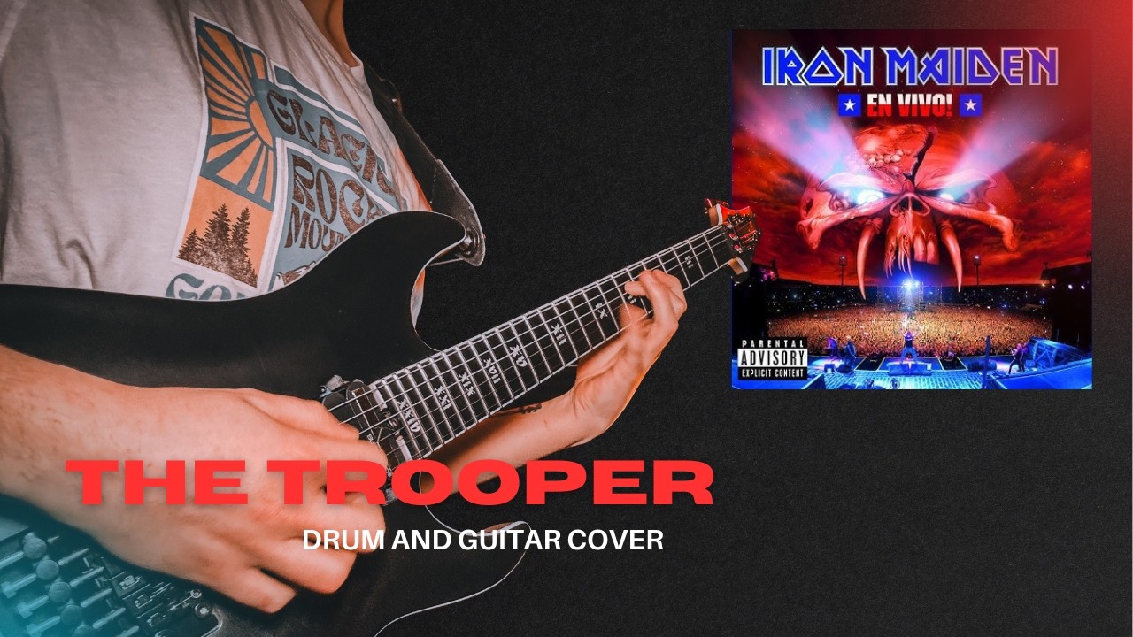 The Trooper - Iron Maiden - Ryan Baughn (Guitar and Drum Cover)