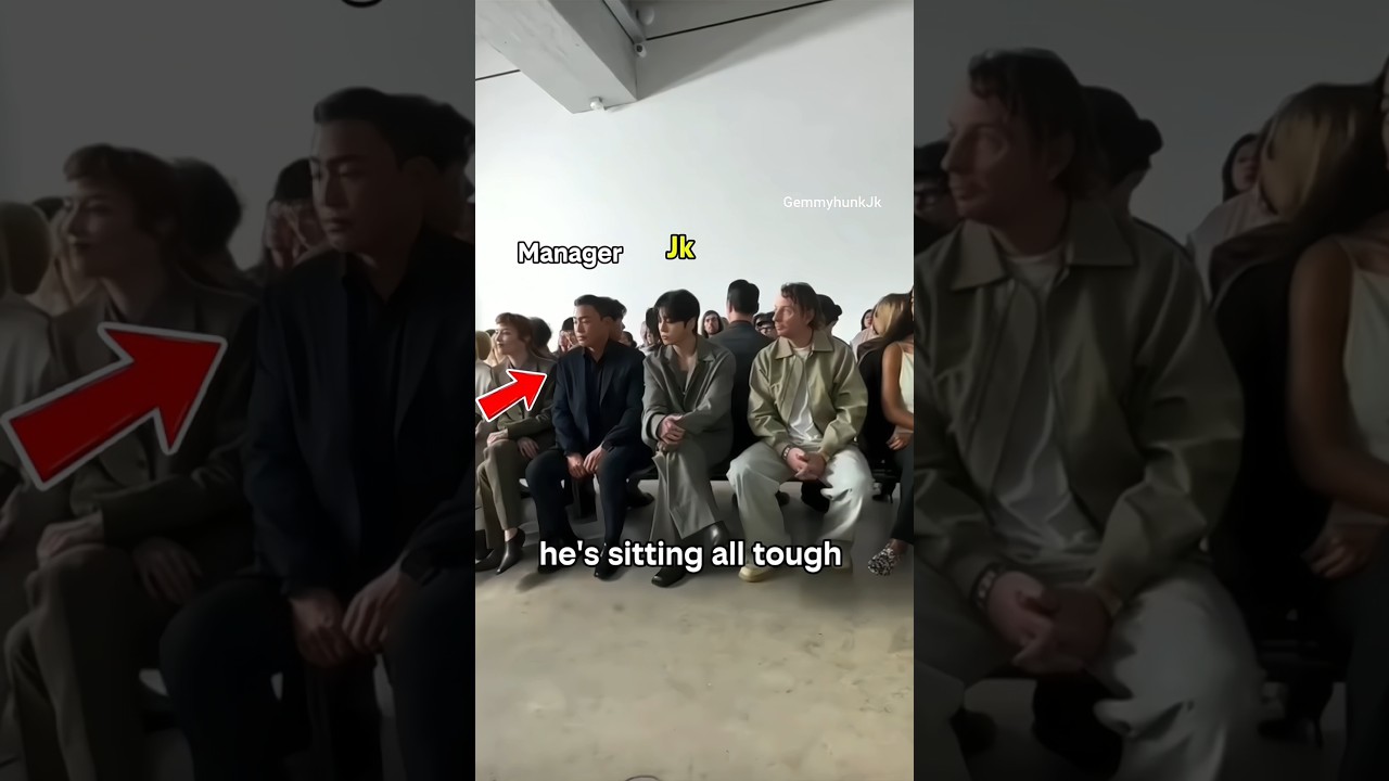 Jungkook making fun of his Manager's sitting style 😂😍!! #jungkook #bts