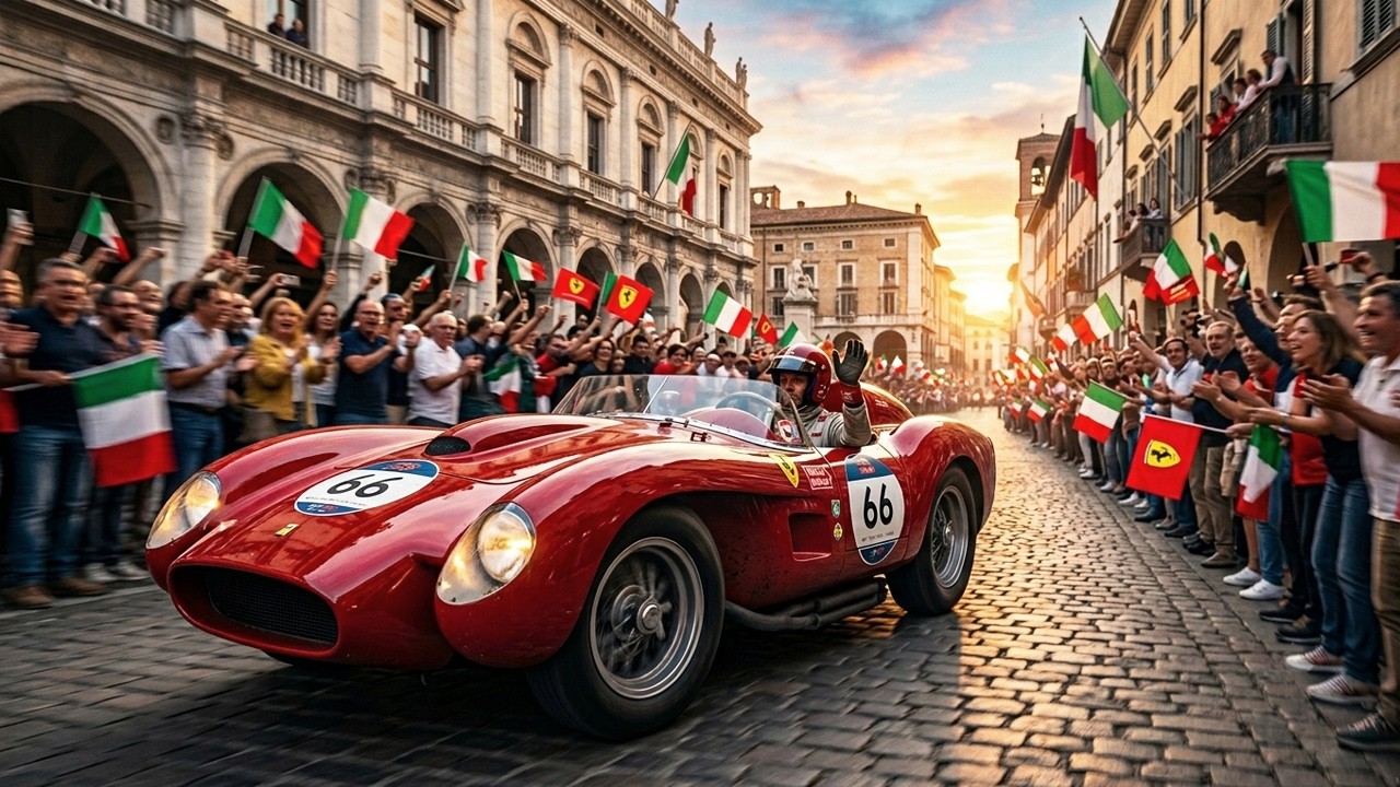 1000 Mille Miglia Opening 2025 Brescia, Italy