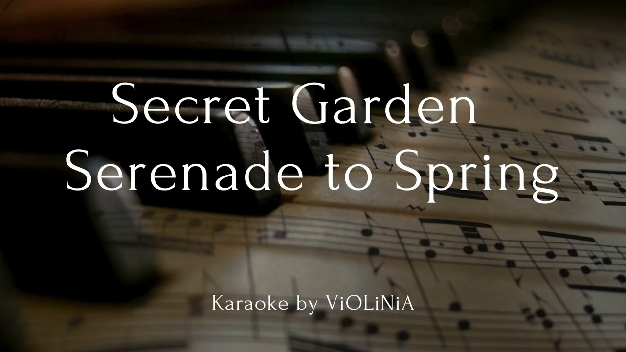 Secret Garden -  Serenade to Spring   (Karaoke by ViOLiNiA Zhanna Stelmakh)