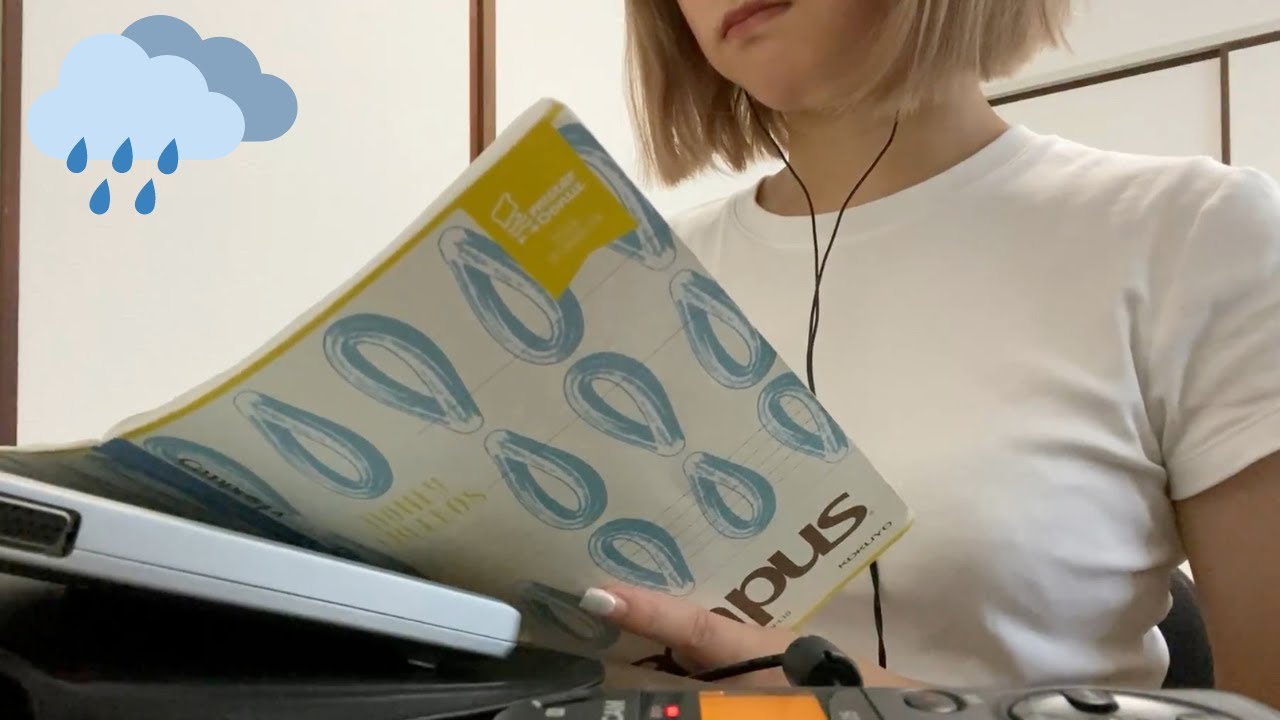 [ASMR] 30-Min Study Session ⏰ | Focus with Rain Sounds ☔