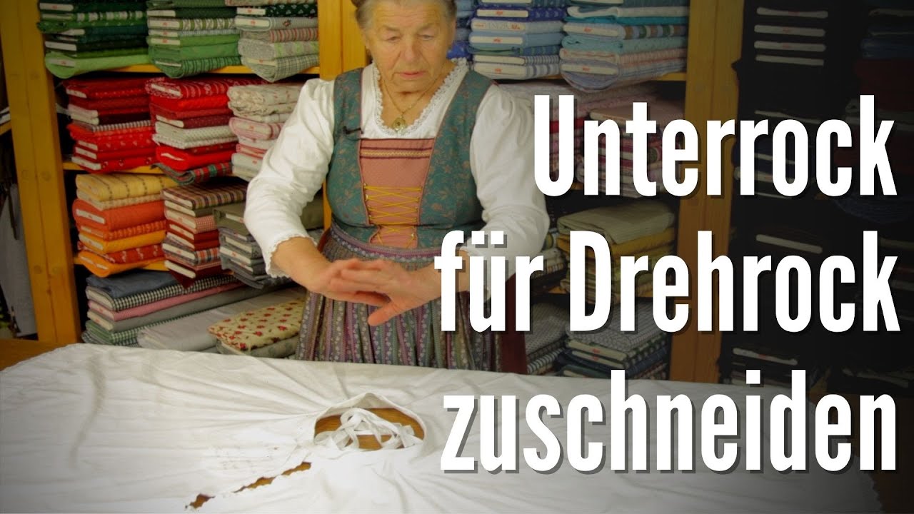 Unterrock für Drehrock (Teller) zuschneiden