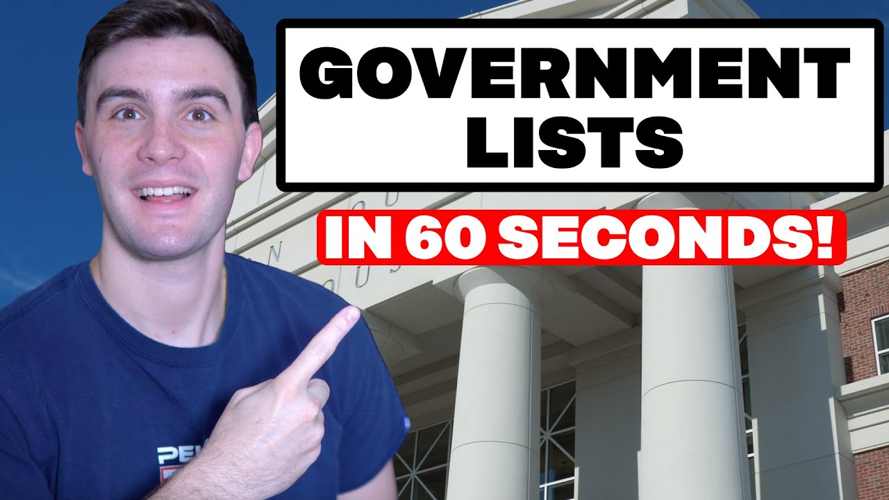FREE How To Pull Government Lists in 60 Seconds (Step by Step)
