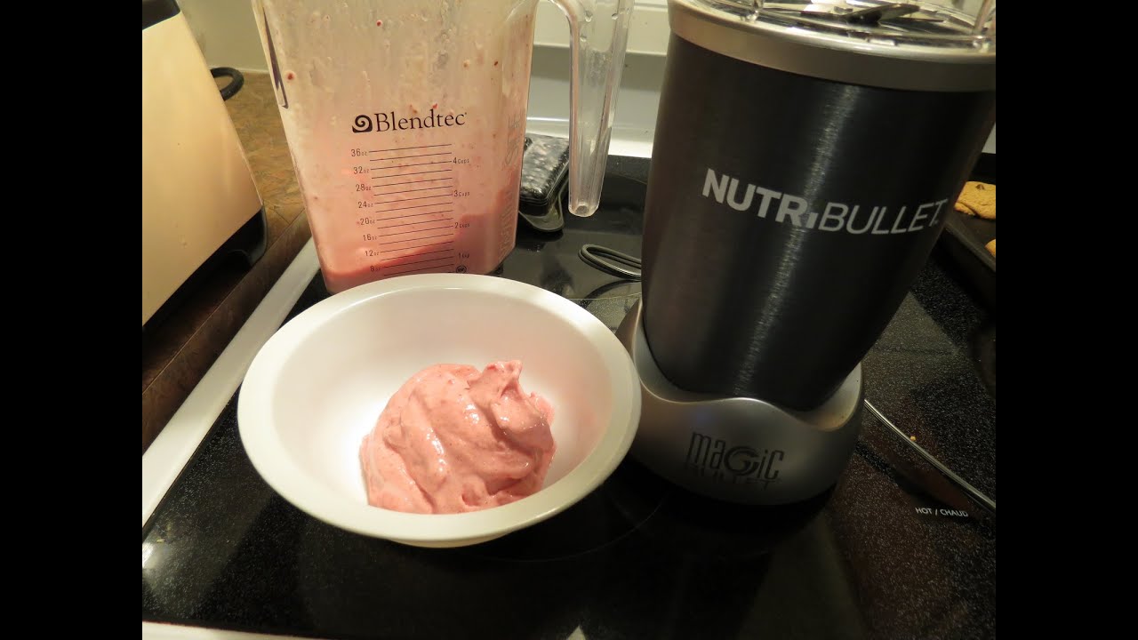 Nutribullet vs Blendtec: Making Ice Cream
