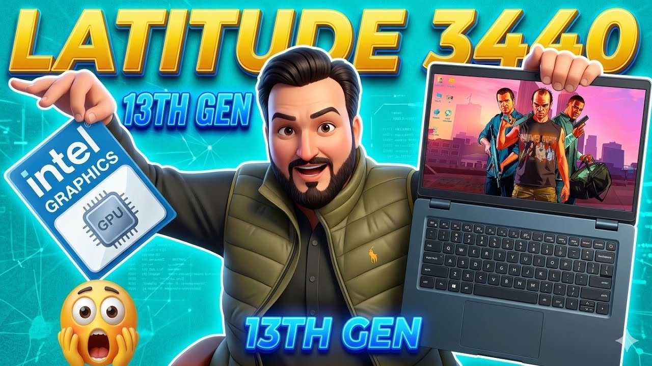 Dell Latitude 3440 Review: The Surprising GTA V Performance of a 13th Gen i7 on Intel HD Graphics 😮 