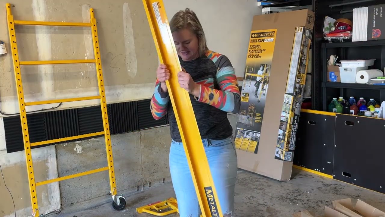 How to assemble a Metaltech 6’ Scaffolding Kit with trap door platform. 