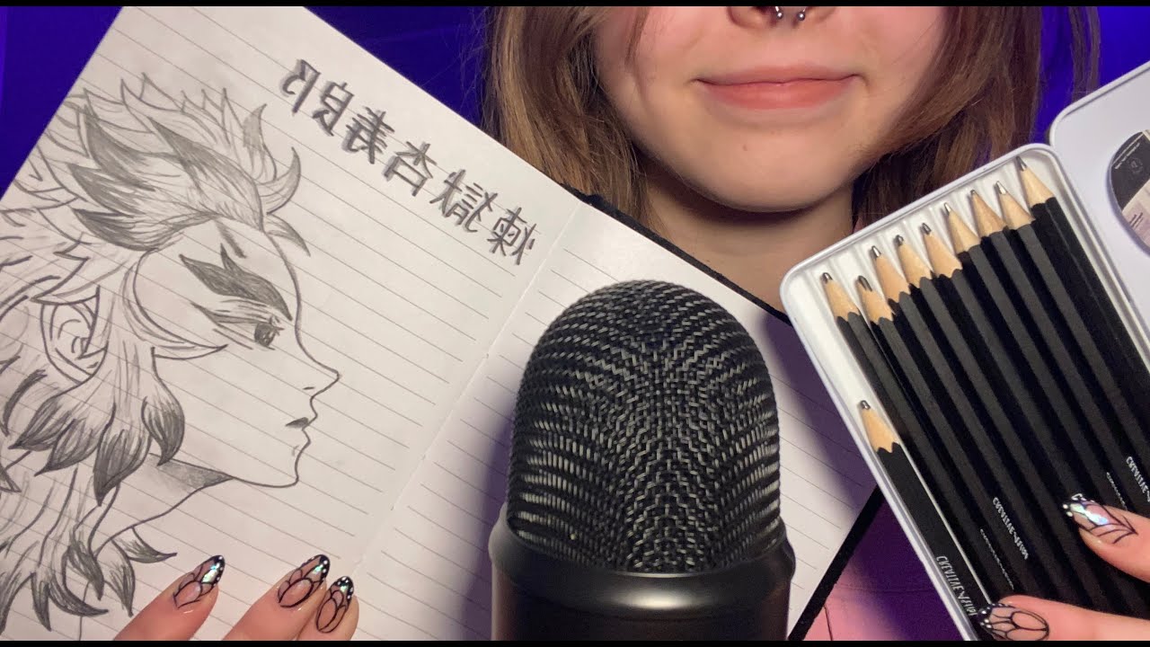ASMR | Friend drawing your new features 🎨✏️| Pencil sounds, mouth sounds