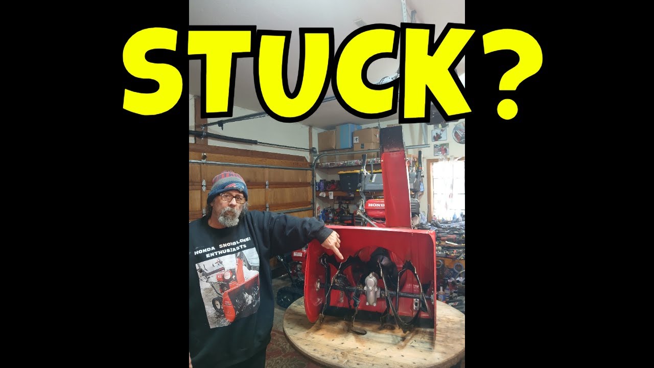 HOW TO REMOVE Stuck Augers From Honda Snowblower !