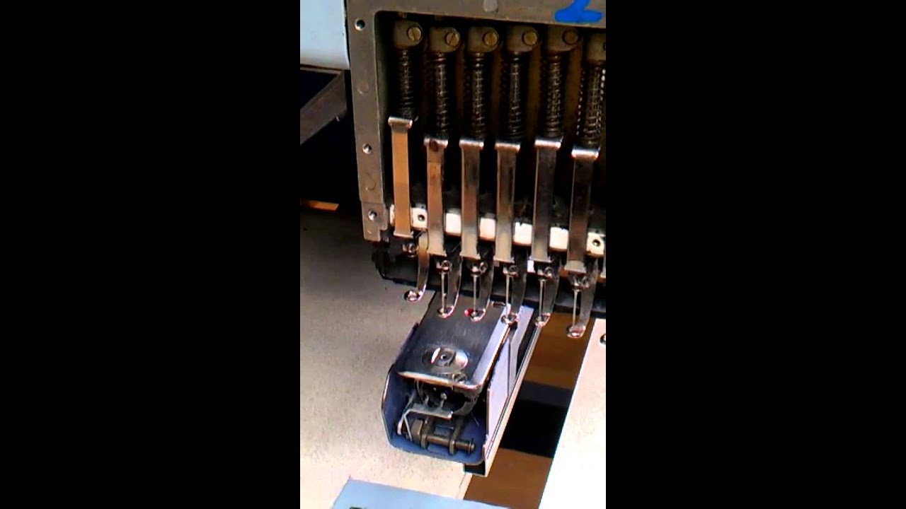 Changing a pressure foot on a happy embroidery mac