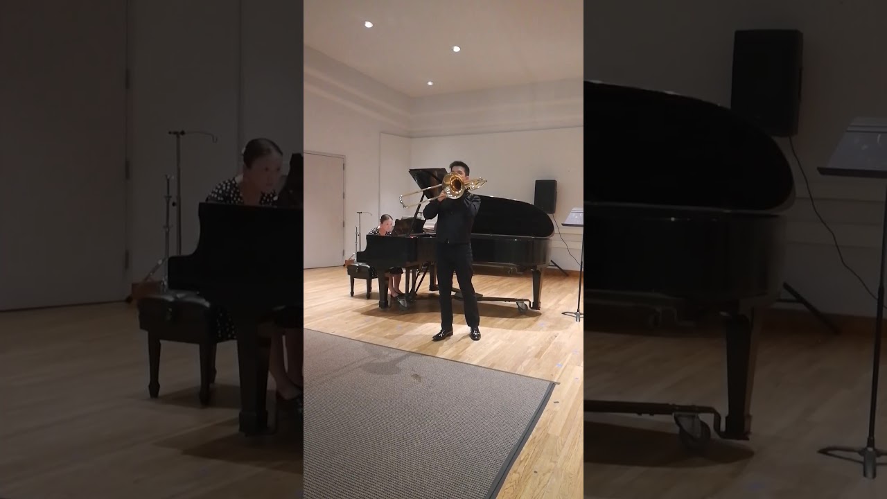 Frank Gulino Worlds Apart for bass trombone and piano by Giuseppe Fu