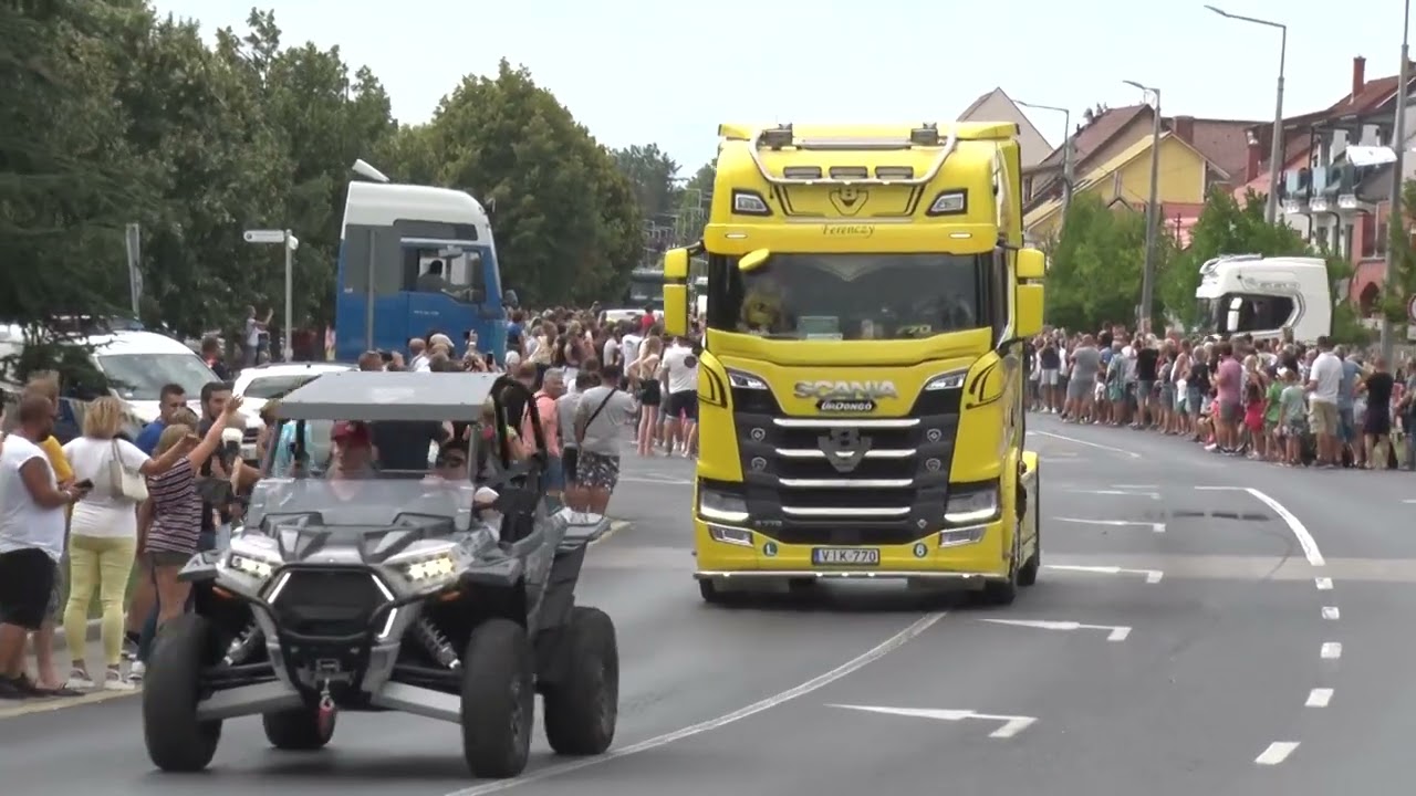 XXI. Vármeeting Sárvár, motoros és kamionos felvonulás 2022.08.06.