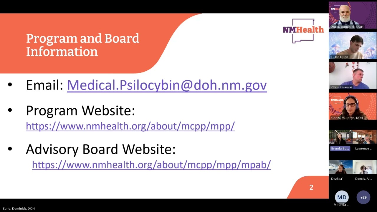 Medical Psilocybin Advisory Board Meeting - February, 27, 2026