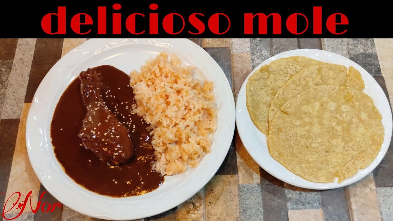 Como preparar rico mole rojo en polvo o en pasta paso a paso | Comida mexicana | Cocinando con Nor