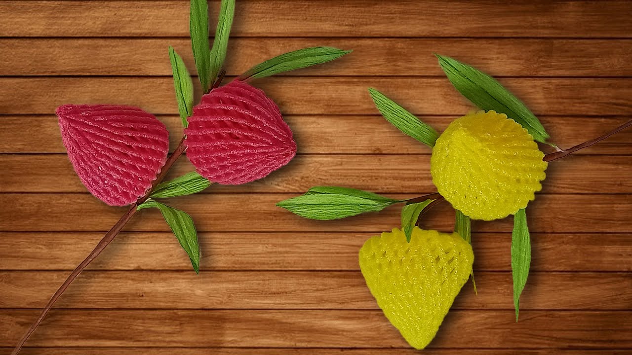 Amazing Flowers made using Fruit Foam Net | DIY Fruit Foam Net Flower | Best Out of Waste Ideas