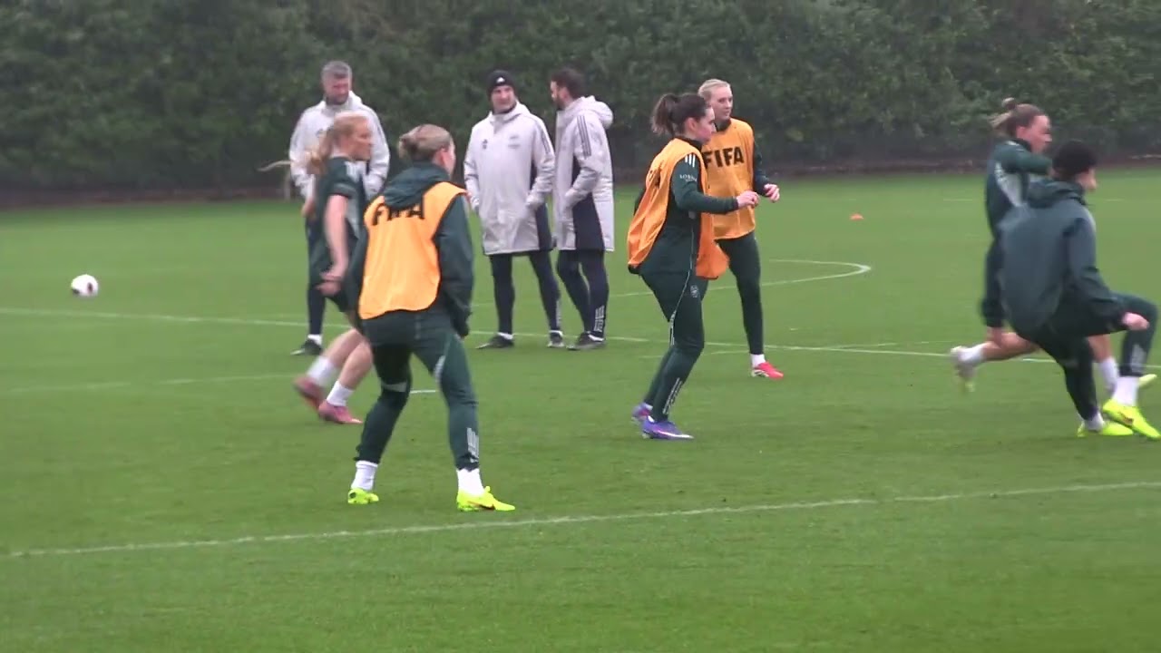 Arsenal Women train for the FIFA Women's Champions Cup