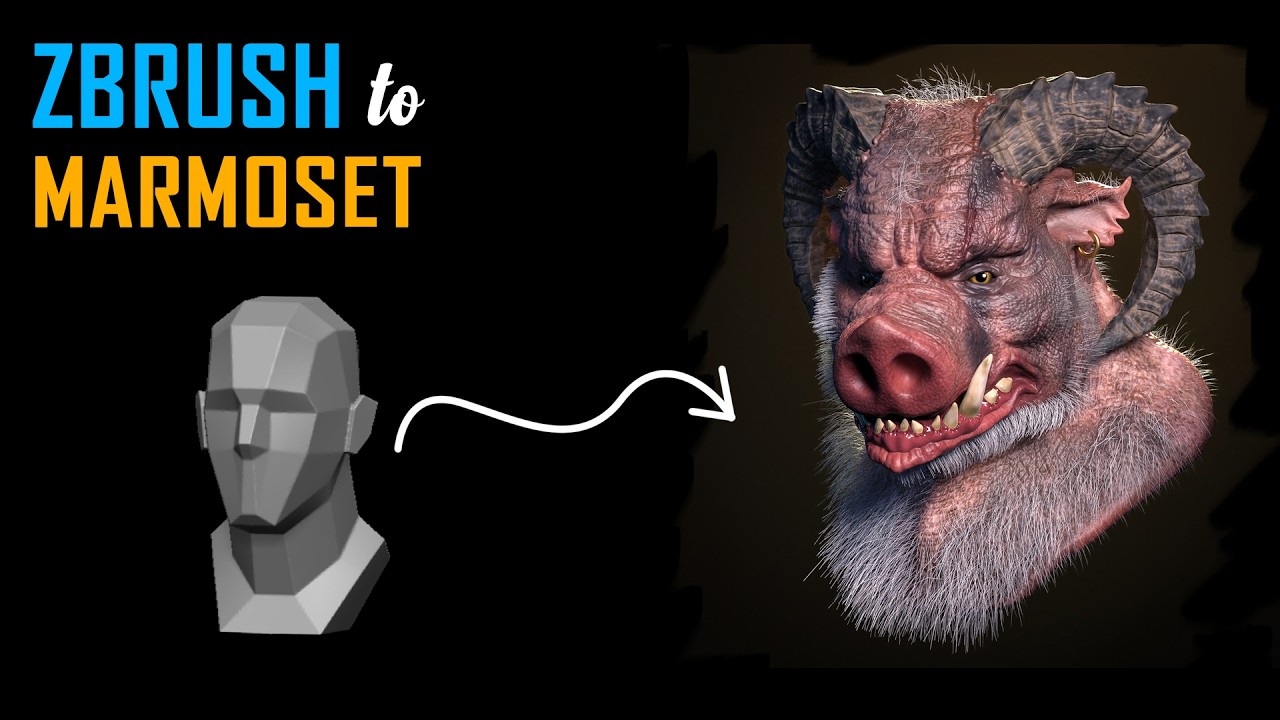 Wild Boar Demon – 3D Character Sculpt Timelapse | ZBrush + Marmoset