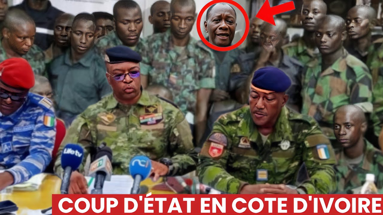 🚨 Urgent : Coup d&rsquo;&Eacute;tat en C&ocirc;te d&rsquo;Ivoire &ndash; Ouattara renvers&eacute; par l&rsquo;Arm&eacute;e !