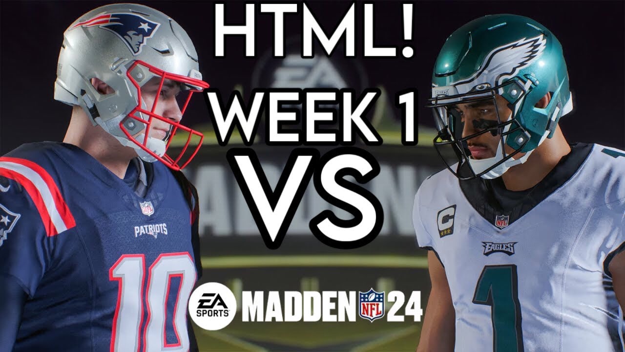 Madden 24 Philadelphia Eagles HTML Online CFM Week 1 vs Patriots! Jalen Hurts CRUSHES PATS DEFENSE!