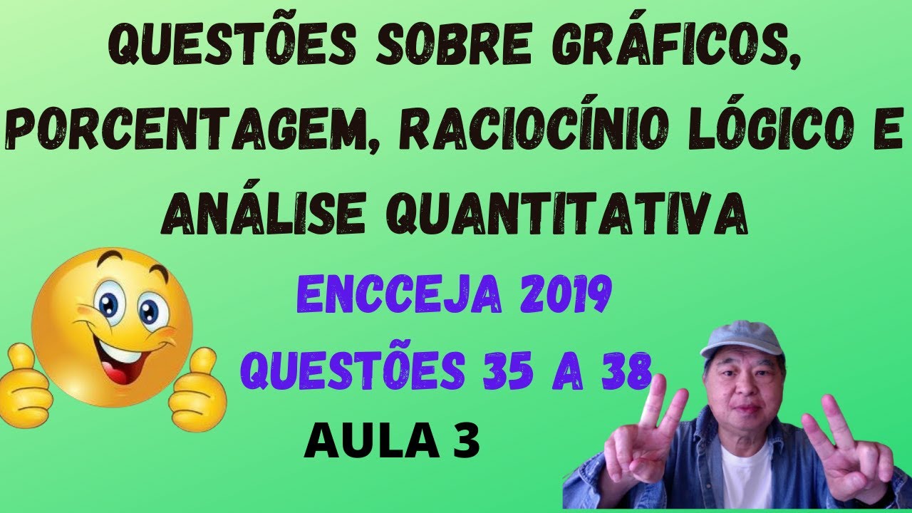 Resolvendo 4 questões do Encceja 2019! Aula 3