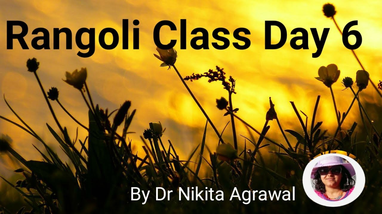 Rangoli class Day 6 basic to inovative Rangoli By Dr Nikita Agrawal #poster rangoli by using fork