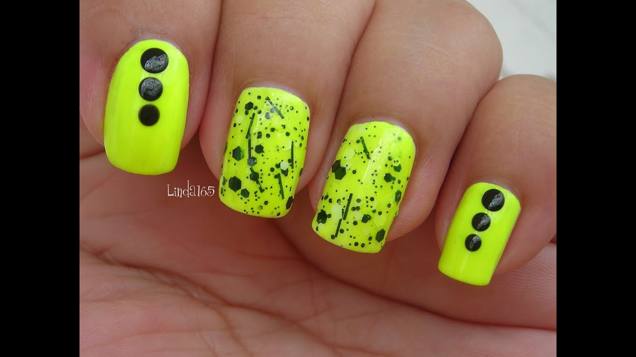 Nail Art - Neon Graffiti - Decoracion para Uñas