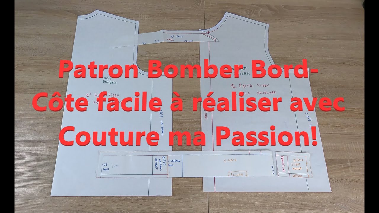Couture ma passion | Patron Bomber bord-côtes hommes, femmes, enfants, facile à réaliser!