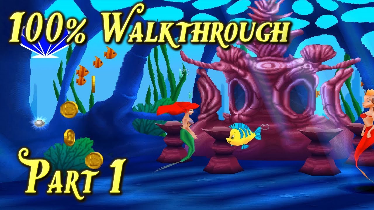 Disney's The Little Mermaid II (PS1) 100% Walkthrough - Part 1 - Atlantica