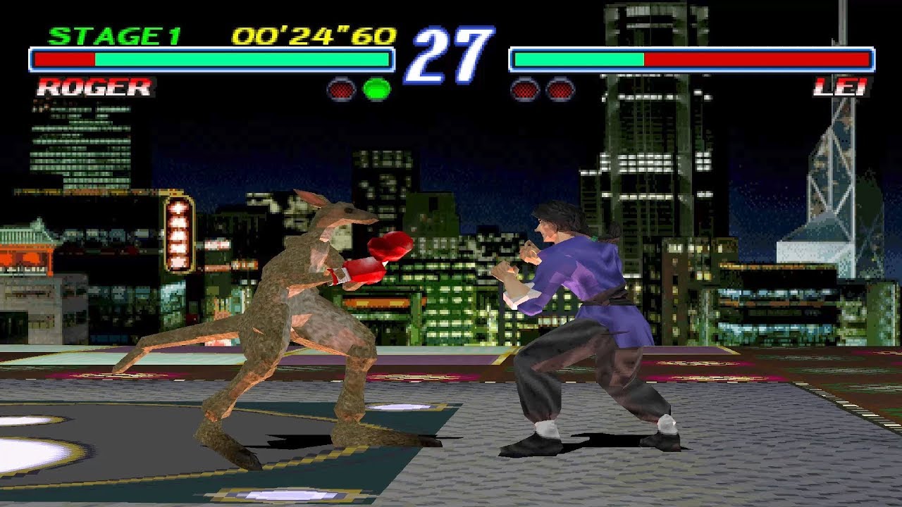 Tekken 2 [PS1] - play as Roger
