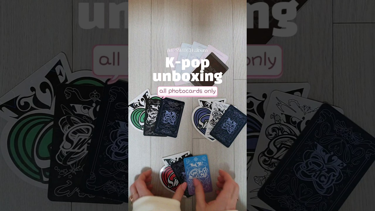 All photocards I got with #IVE album SWITCH + lucky draw event #kpop #kpopunboxing #albumunboxing