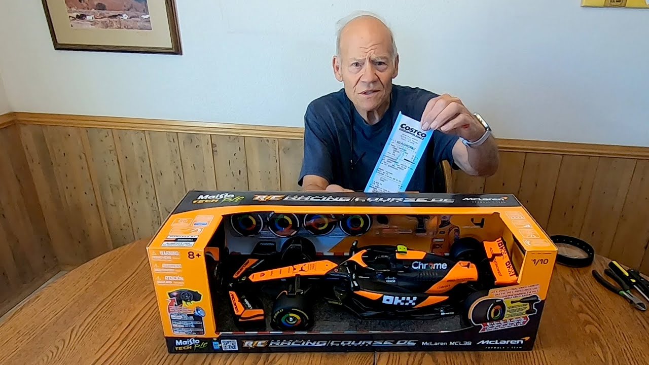 Unbox Maisto Costco 2024 McLaren MCL38 Formula 1 R/C car 1/10 scale