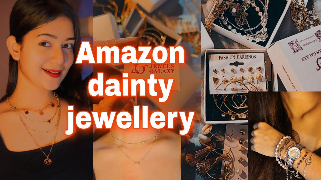 AMAZON affordable Dainty Jewellery HAUL under 250Rs.| Necklace, Bracelet, Earrings| Charchita Sarma|