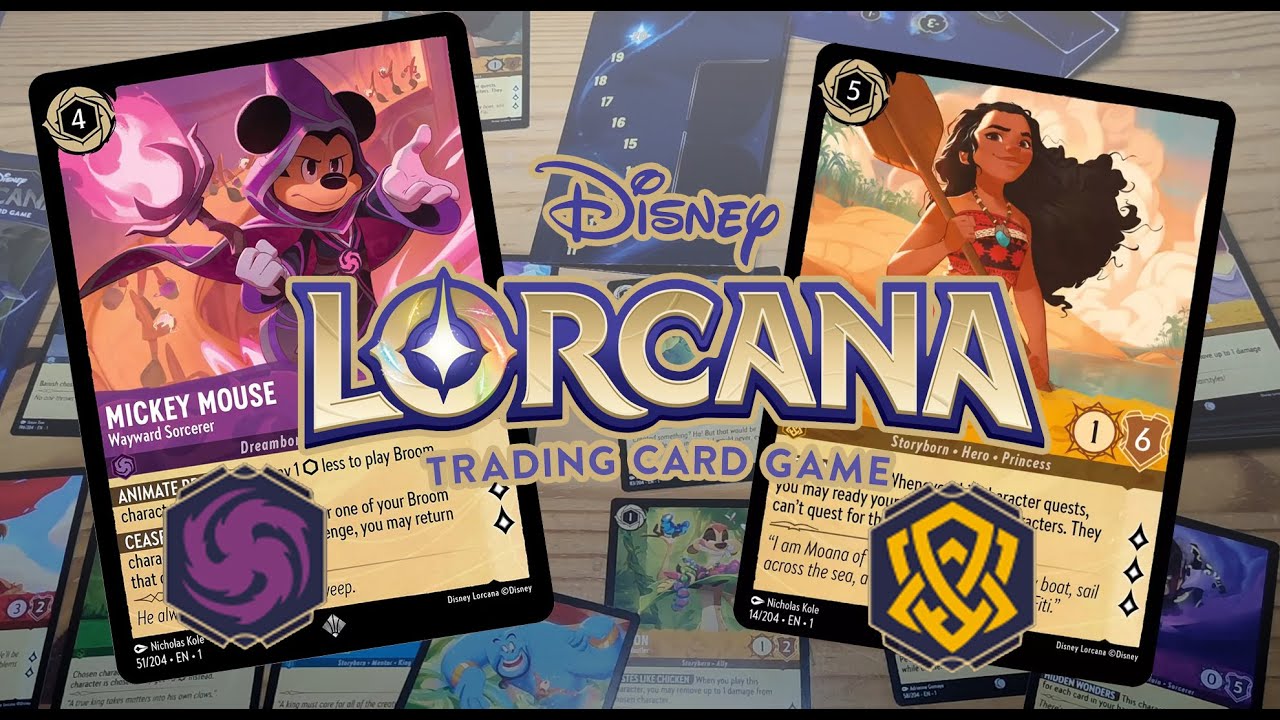 Disney Lorcana Starterdeck Bernstein/Amethyst ausgepackt