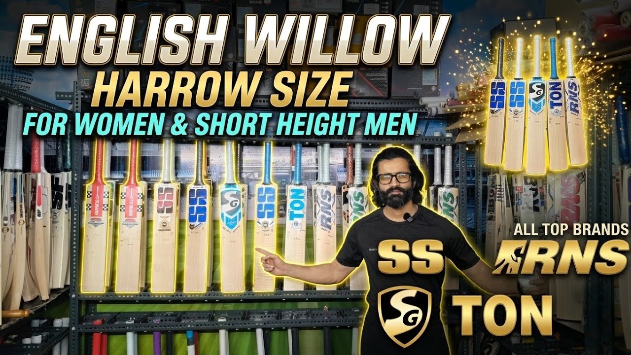 Harrow Size (Rs. 6k to 15k) English Willow From Top Brands Free Knocking For Women Players & Men