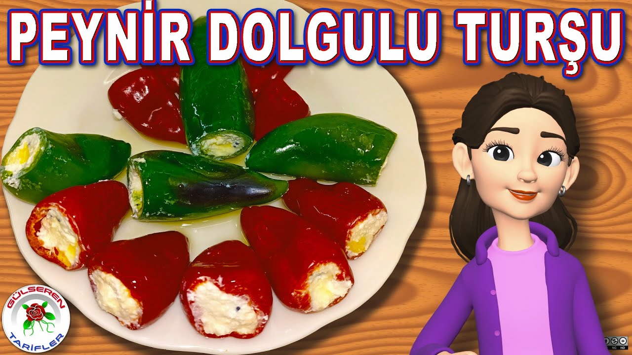 Peynir Dolgulu Biber Turşusu. Bütün püf noktaları ve kolayca sizde yapın.