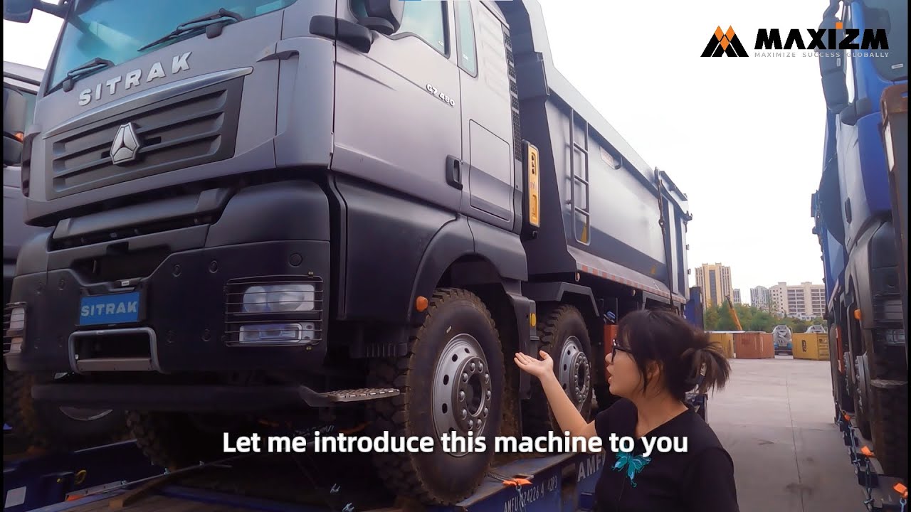 Approach the SITRAK 480HP G7 480 dump truck