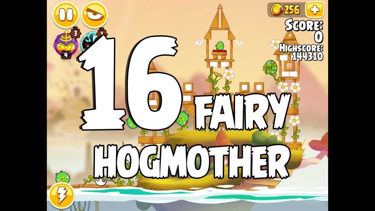 Angry Birds Seasons Fairy Hogmother 1-16 Walkthrough 3 Star
