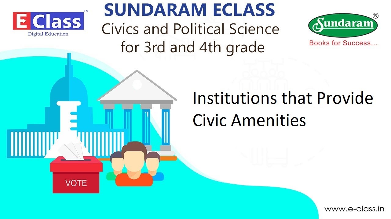 Eclass Kids Civics Series- Institutions that Provide Civic Amenities  (For 3rd to 4th grade)
